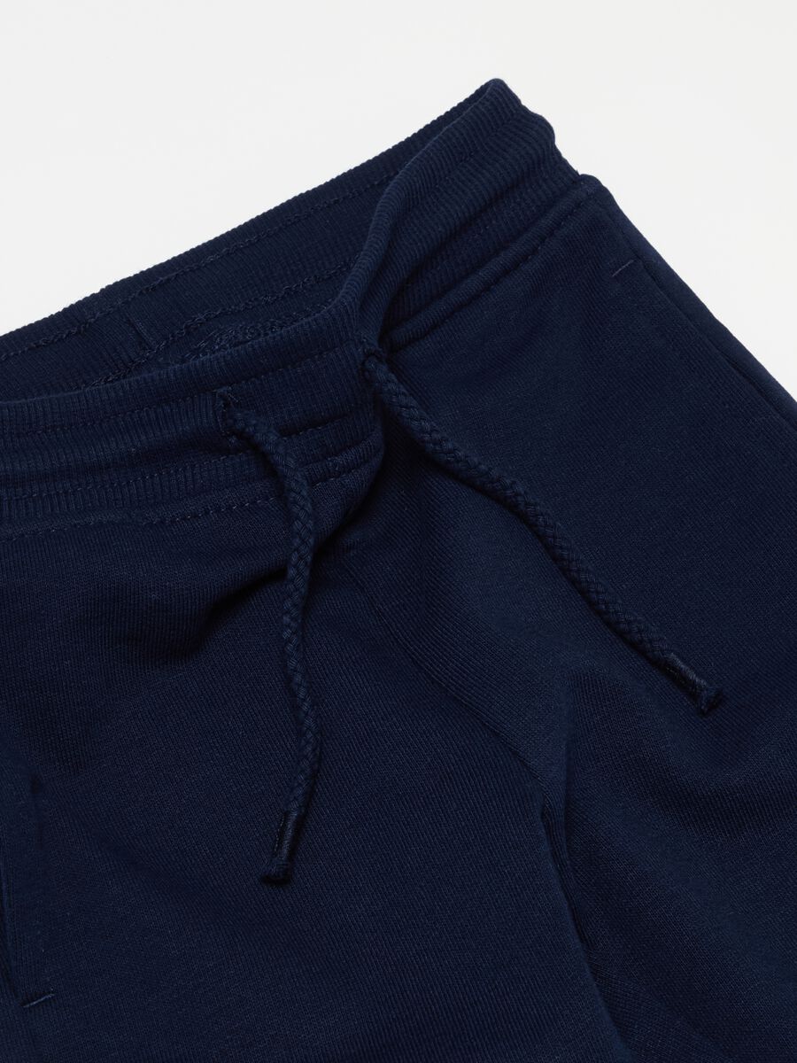 Fleece joggers with drawstring_2