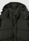Green padded jacket, regular fit with zip and buttons_1