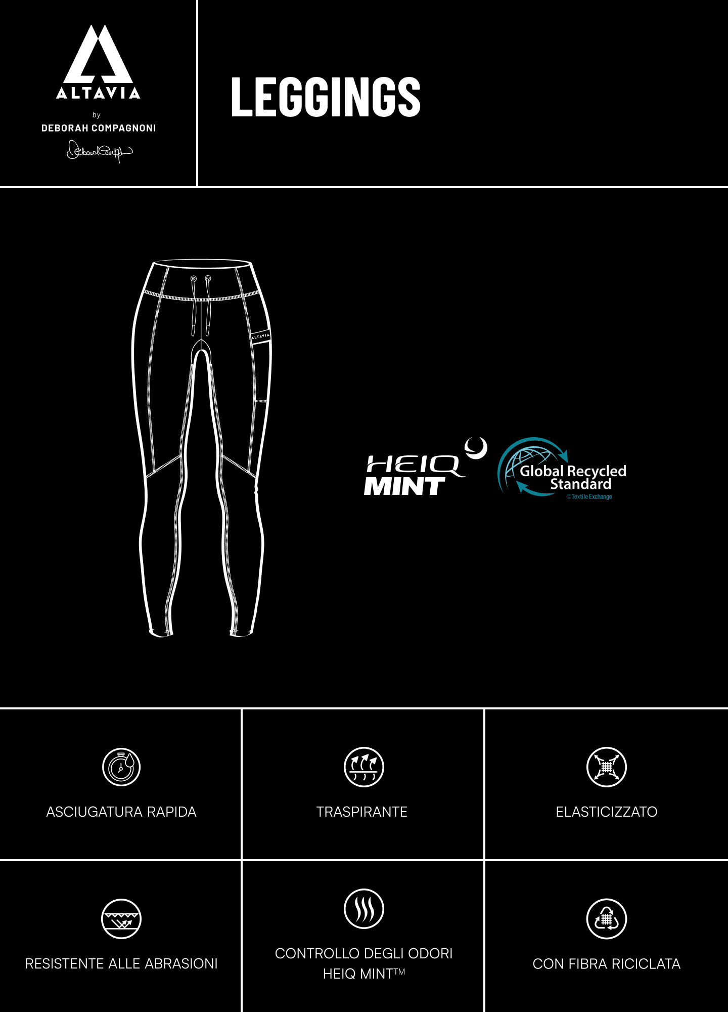 ALTAVIA WITH DEBORAH COMPAGNONI Sports Leggings