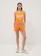Tank top in puro cotone arancione regular fit con logo Everlast_1