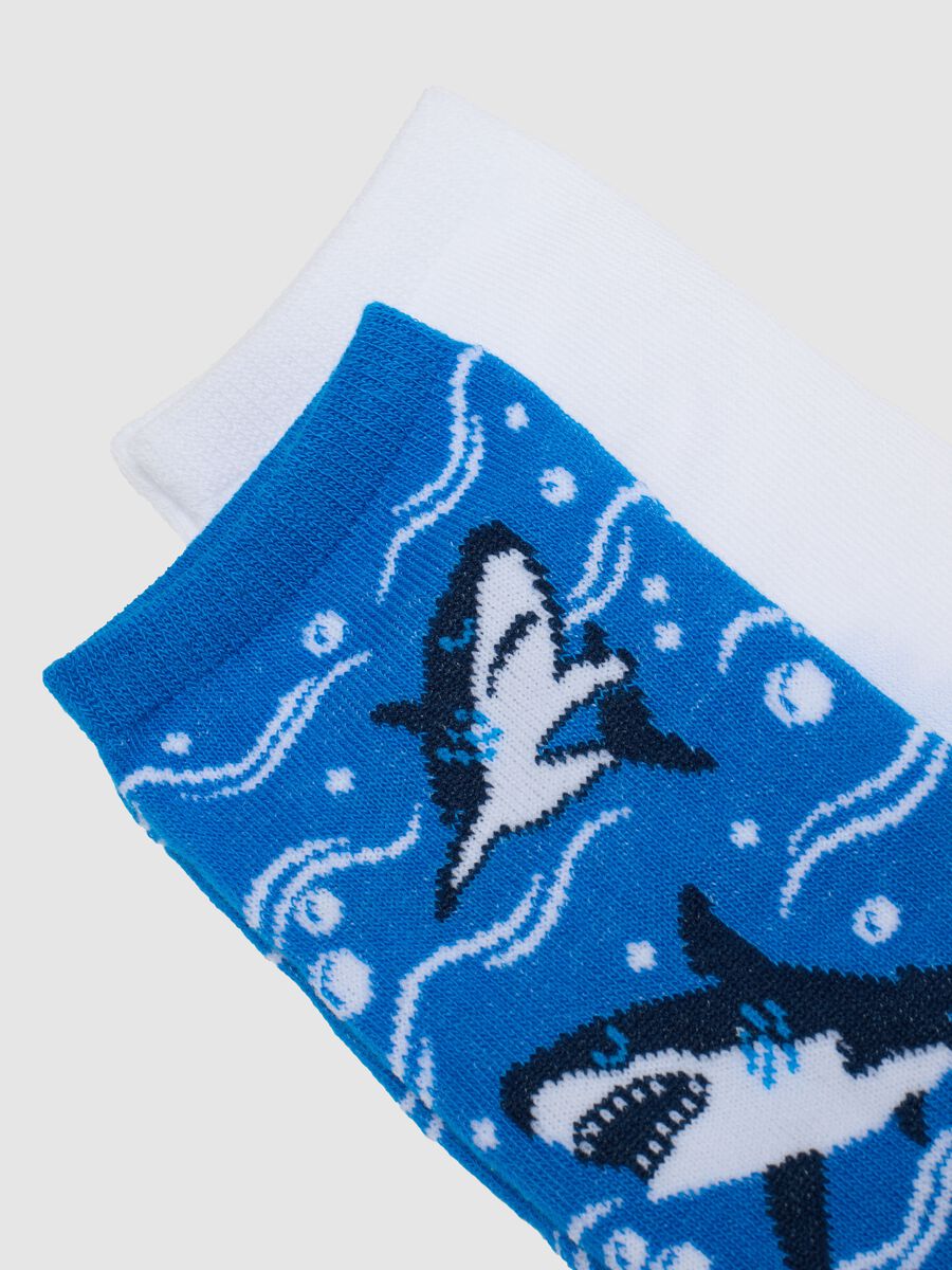 Tripack calze corte in cotone multicolor per bambini_1