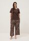 Brown pure cotton T-shirt with ring detail_1