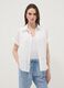 White pure cotton short-sleeve broderie shirt, regular fit_1