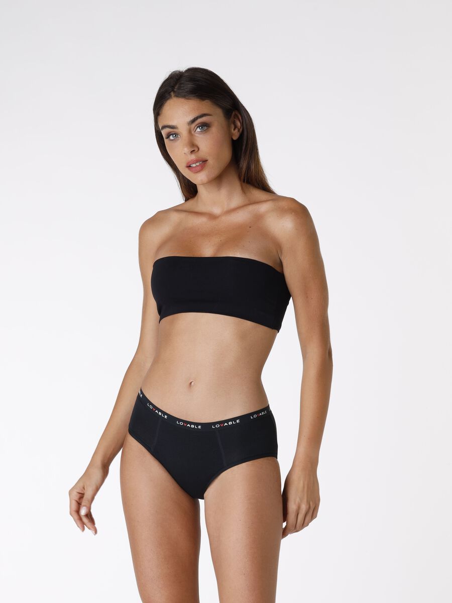 Average-flow period French knickers in organic cotton_0