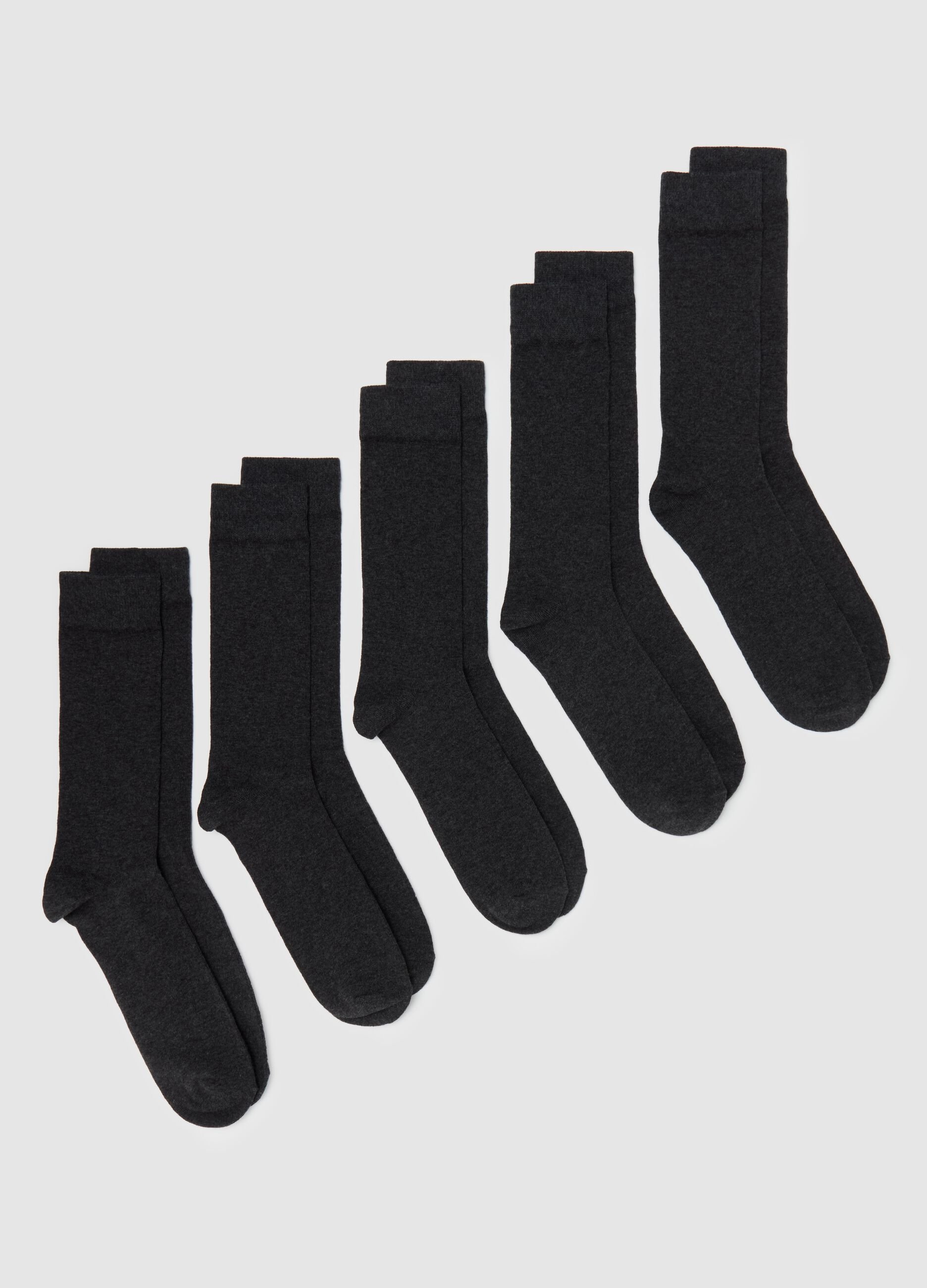 Three-pair pack midi stretch socks