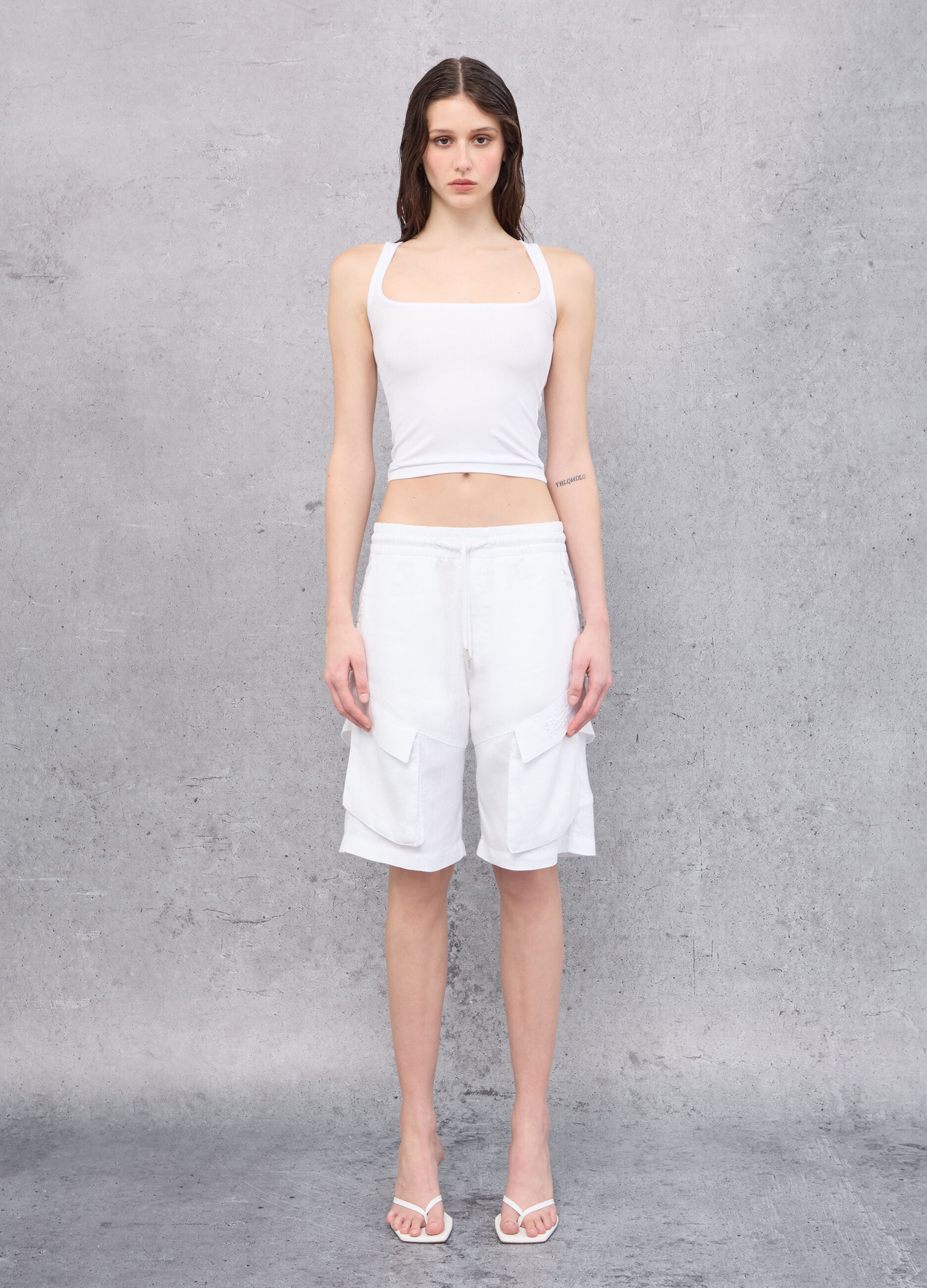 Tank Top Square Neck White