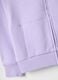 Girls' purple hoodie with zip, regular fit pure cotton_3