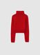 Girls' Regular Fit Red Turtleneck Sweater_4