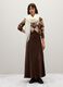 Brown Viscose Long Skirt_0