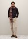 Brown high-neck lambswool turtleneck regular fit_0