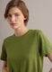 Green pure linen short-sleeve T-shirt, regular fit_0