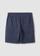 Grey cotton-blend shorts with elasticated waist, regular fit_6
