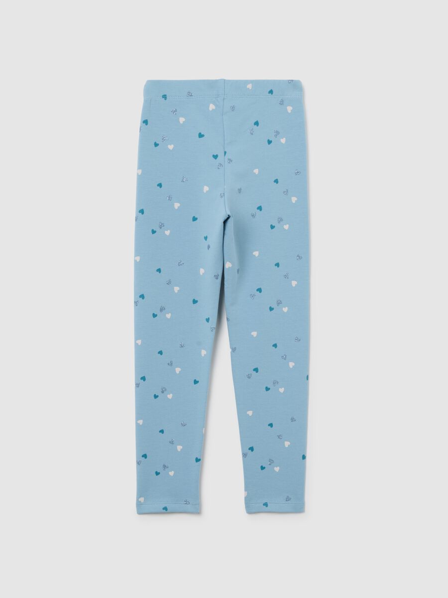 Blue leggings with hearts_1