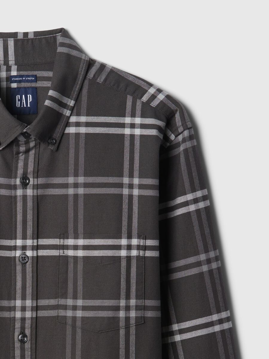 Camicia regular fit in cotone oxford_4