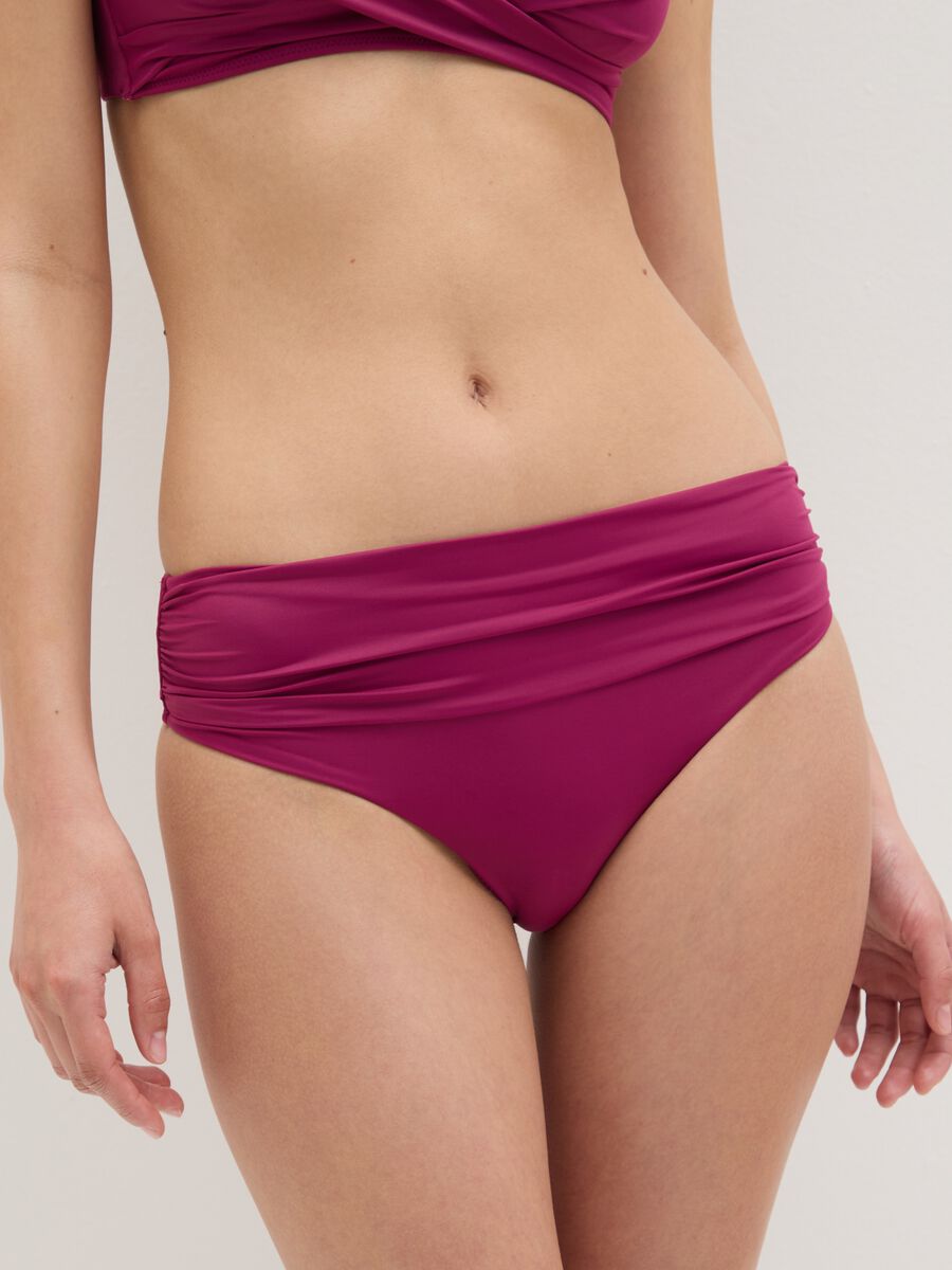Women's purple stretch blend bikini bottoms_2