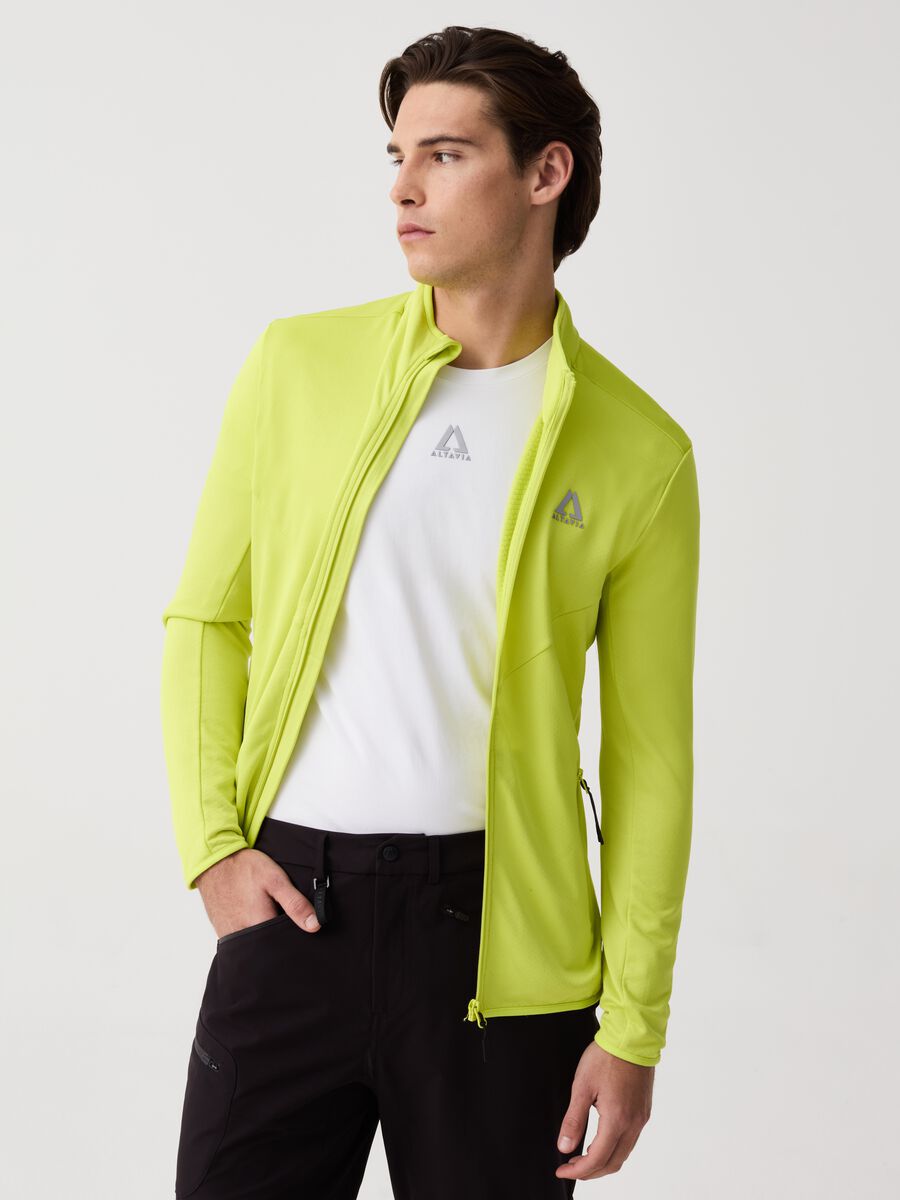 Altavia full-zip sweatshirt with high neck in technical fabric_2