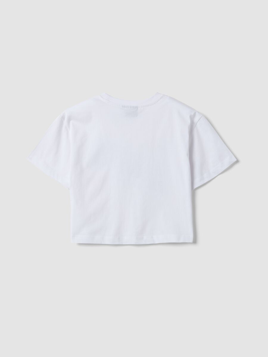 White pure cotton short-sleeve T-shirt_1