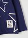 Girls' blue pure cotton regular fit sweater with stars_2
