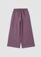 Purple wide-leg joggers with elasticated waistband_0