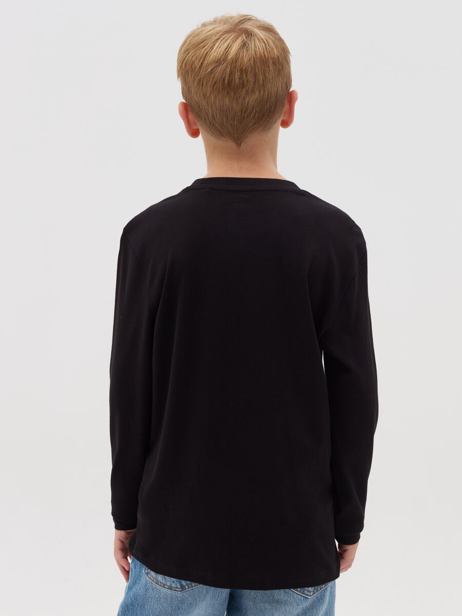 T-shirt a maniche lunghe con stampa_1