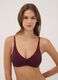 Reggiseno a triangolo viola in cotone organico elasticizzato_0