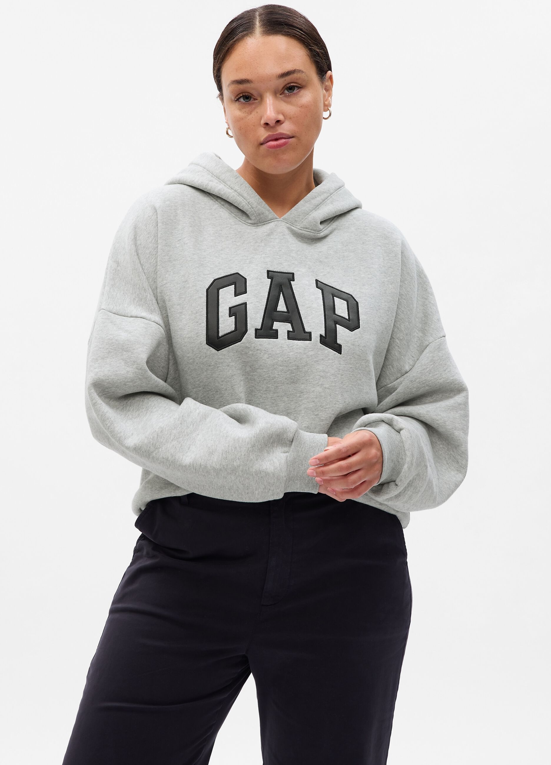 Oversized sweatshirt with hood