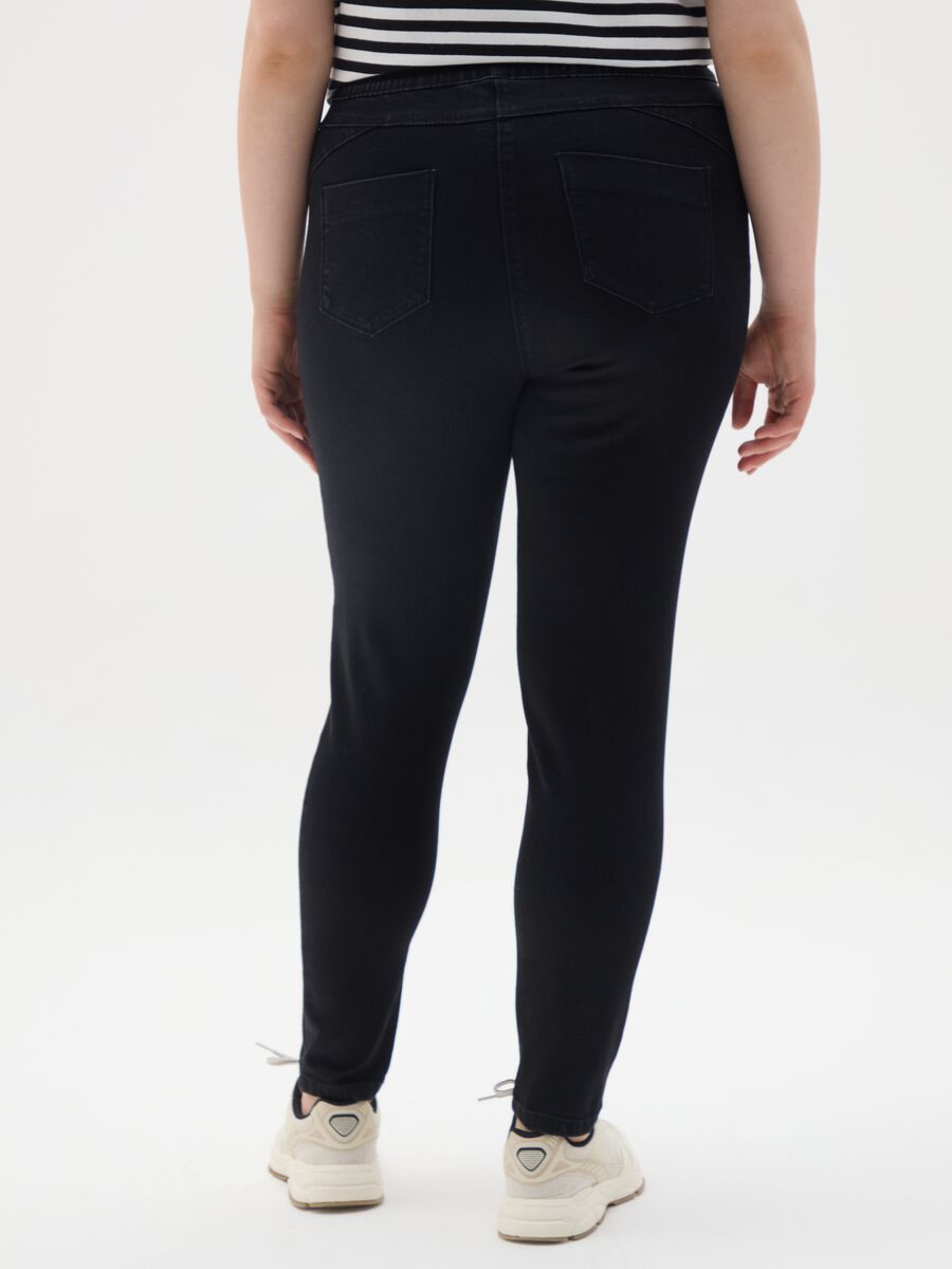 Black Denim Skinny Fit Jeans_3