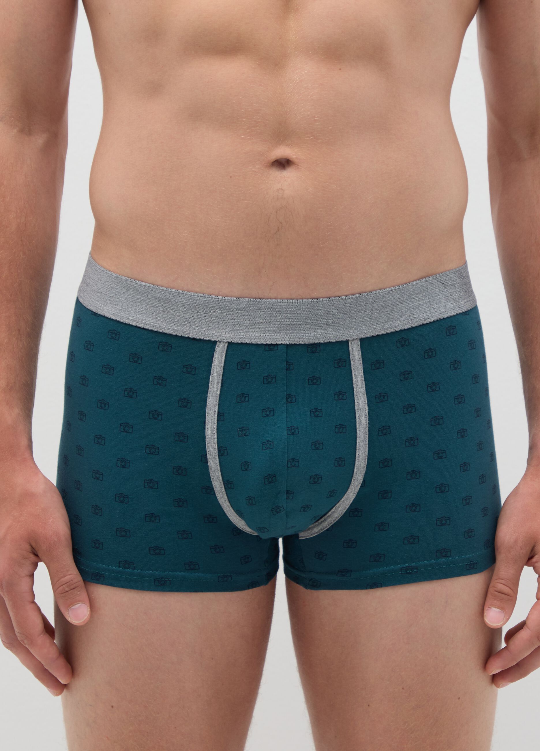 Multicolor blue cotton boxer regular fit