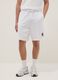 White pure cotton bermuda shorts with elasticated waist_1