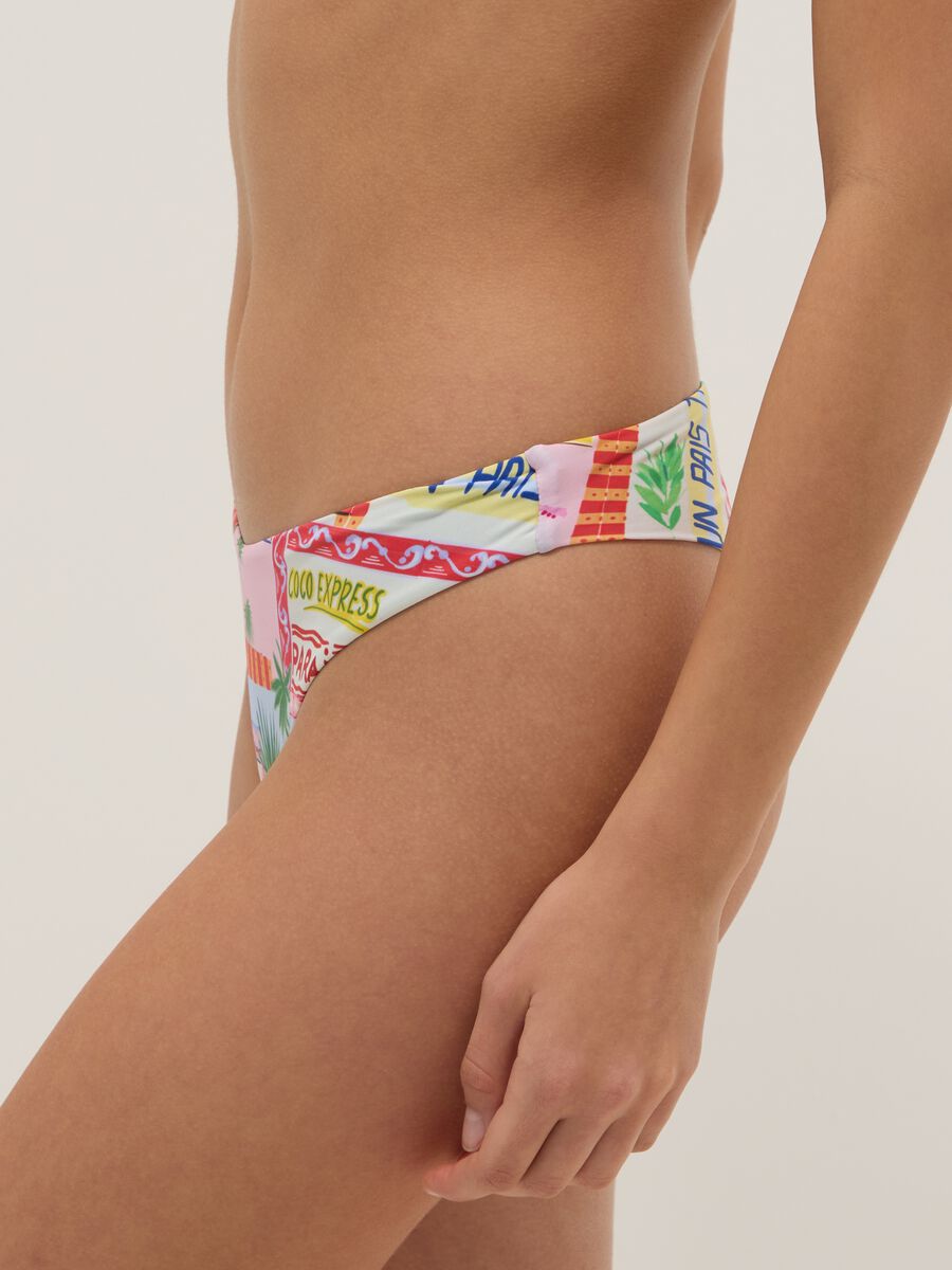 Slip bikini multicolor in tessuto elasticizzato_3