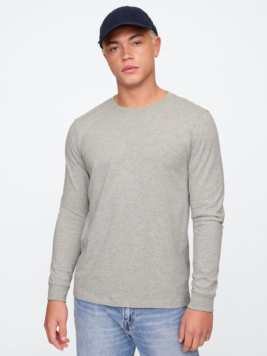 Long-sleeved T-shirt in organic cotton_0