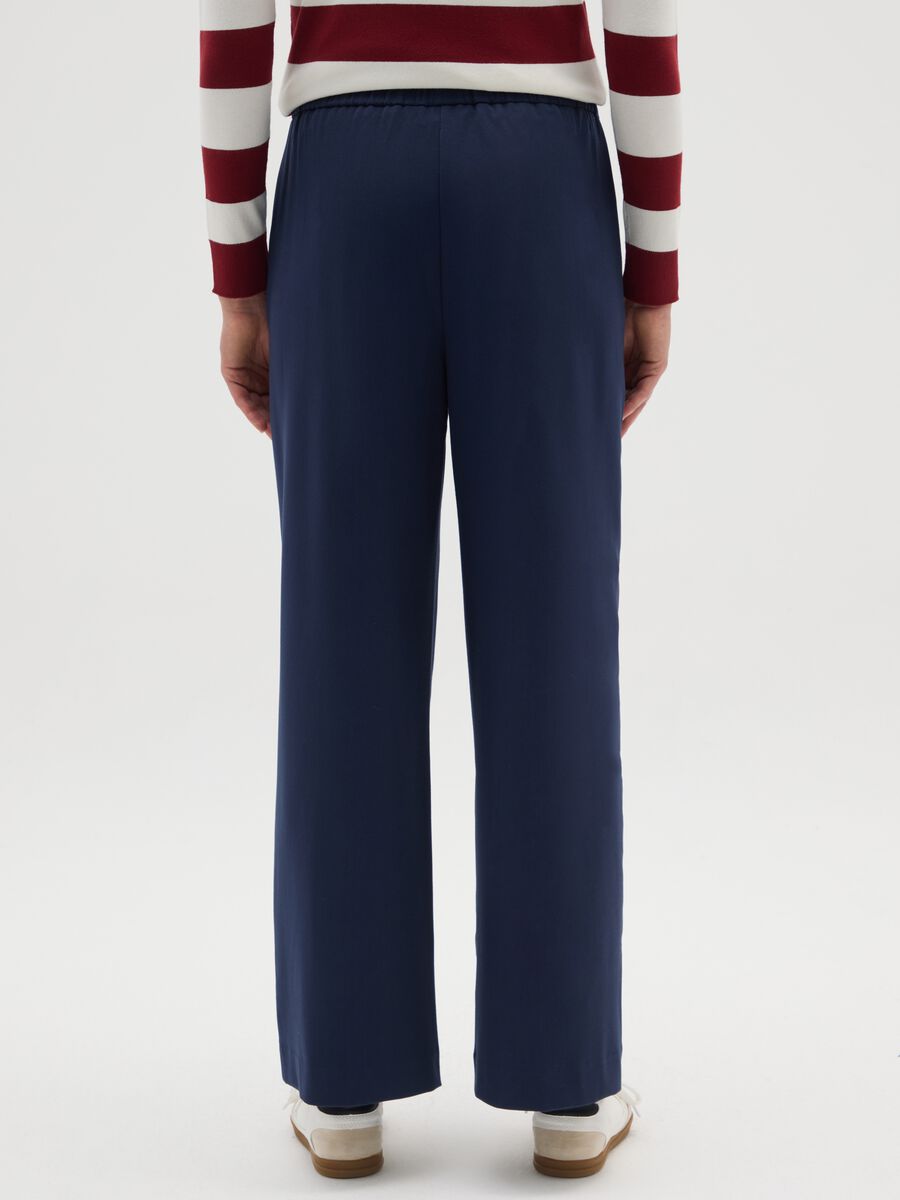 Pantaloni blu wide leg_2