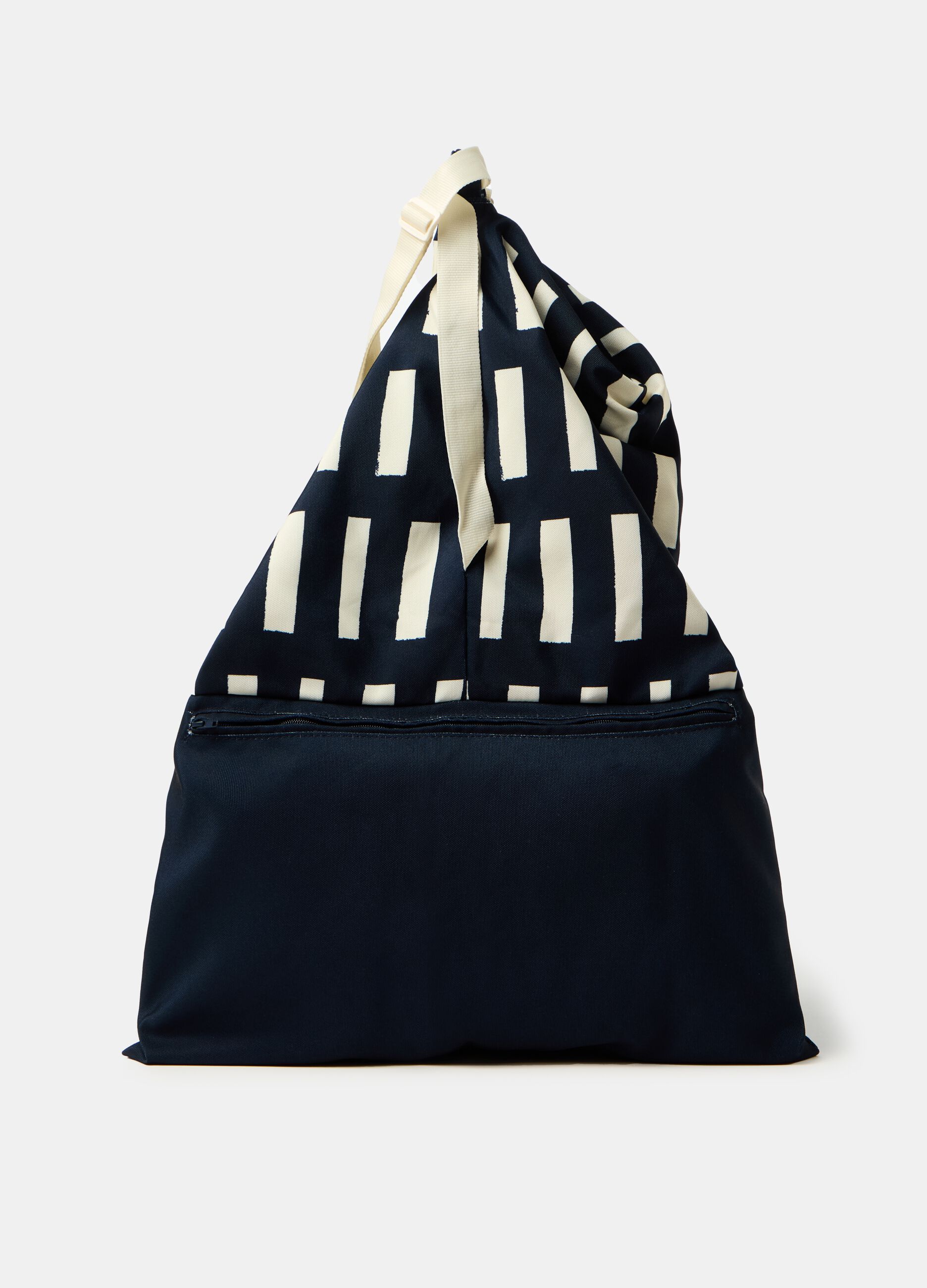Pillow bag in tela con stampa