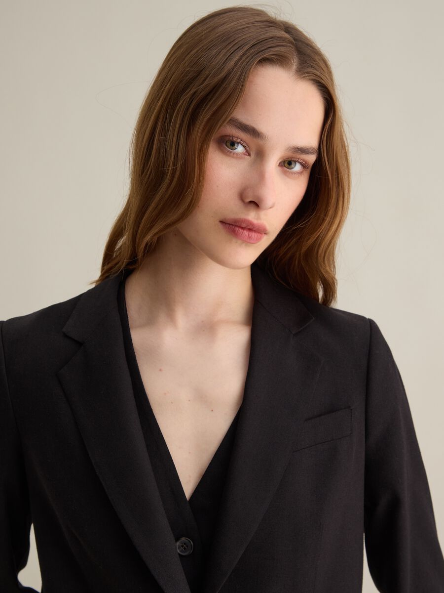 Regular Fit Black Blazer from Piombo_2