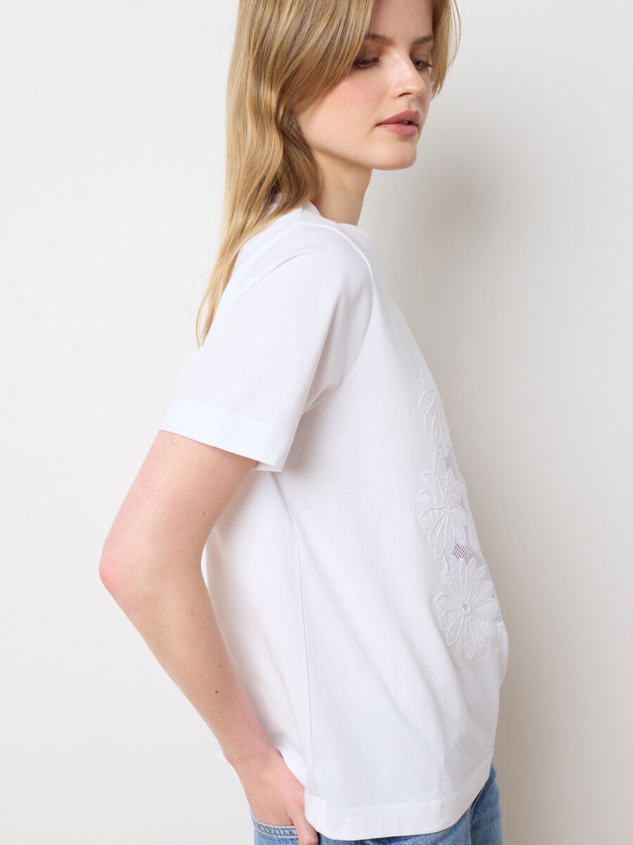 Women's pure cotton white t-shirt regular fit_0
