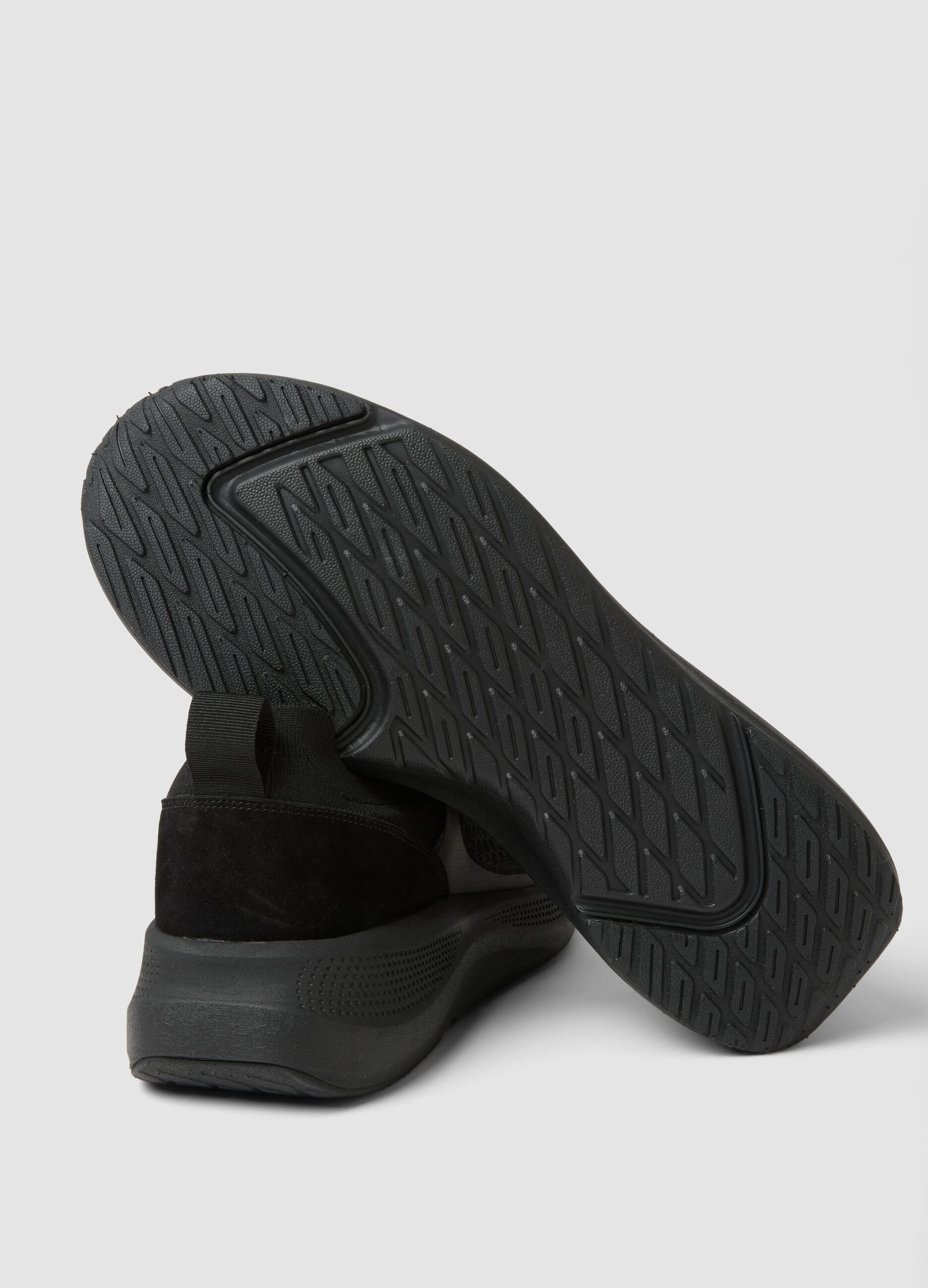 Black sports trainers