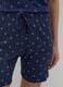 Blue pure cotton regular fit pyjamas_3