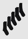 Men's Black Cotton Blend Long Socks Multipack_0