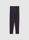 Girls' Skinny Fit Blue Cotton Leggings_4