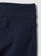 Girls' blue slim-fit stretch organic cotton treggings_3