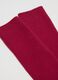Red midi socks in cotton blend_1