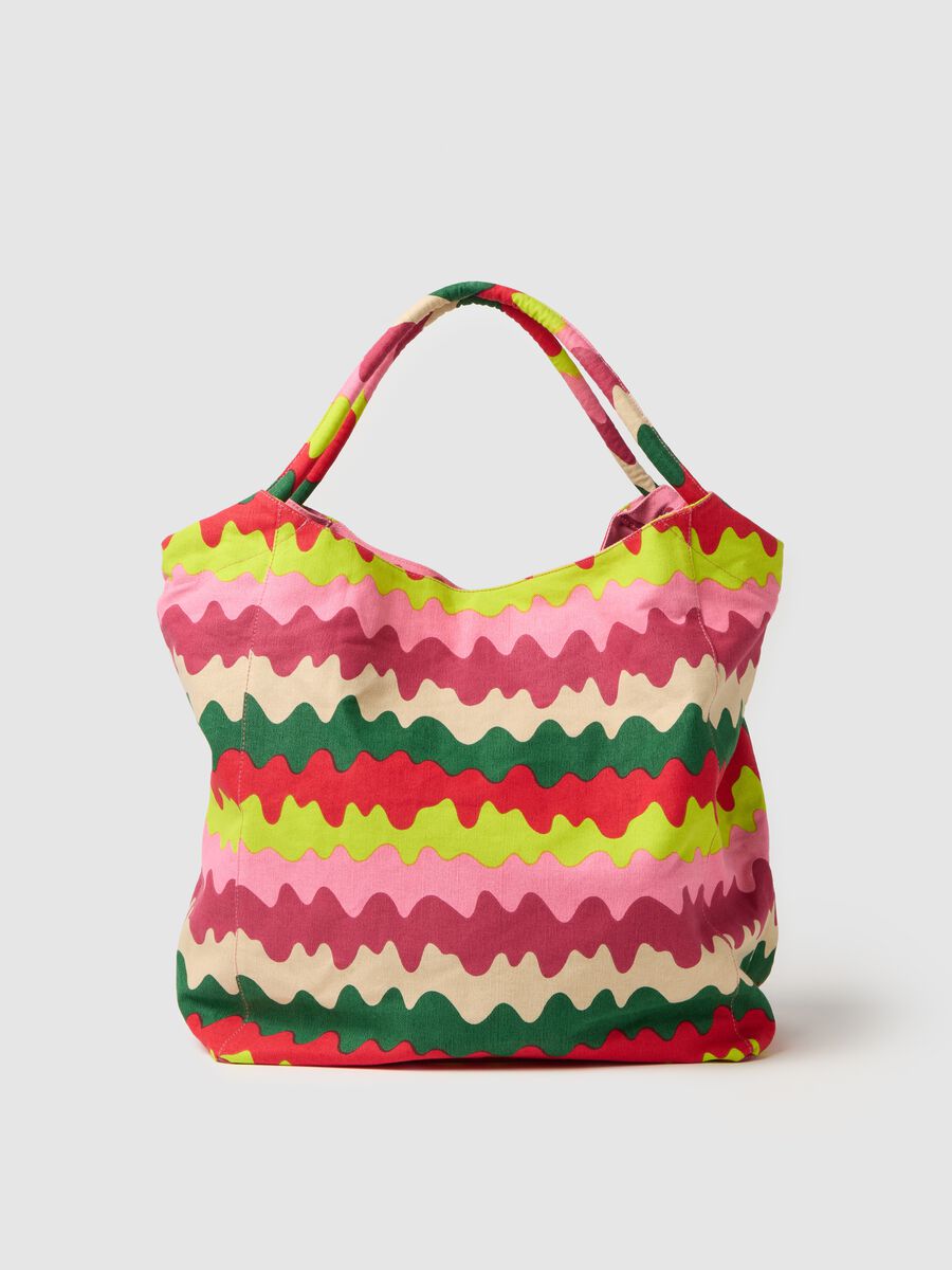 Multicolor Cotton Beach Bag Lead_1
