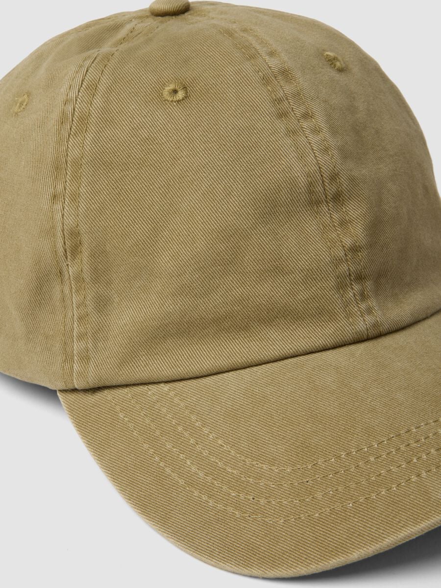 Cappello baseball beige in puro cotone_1