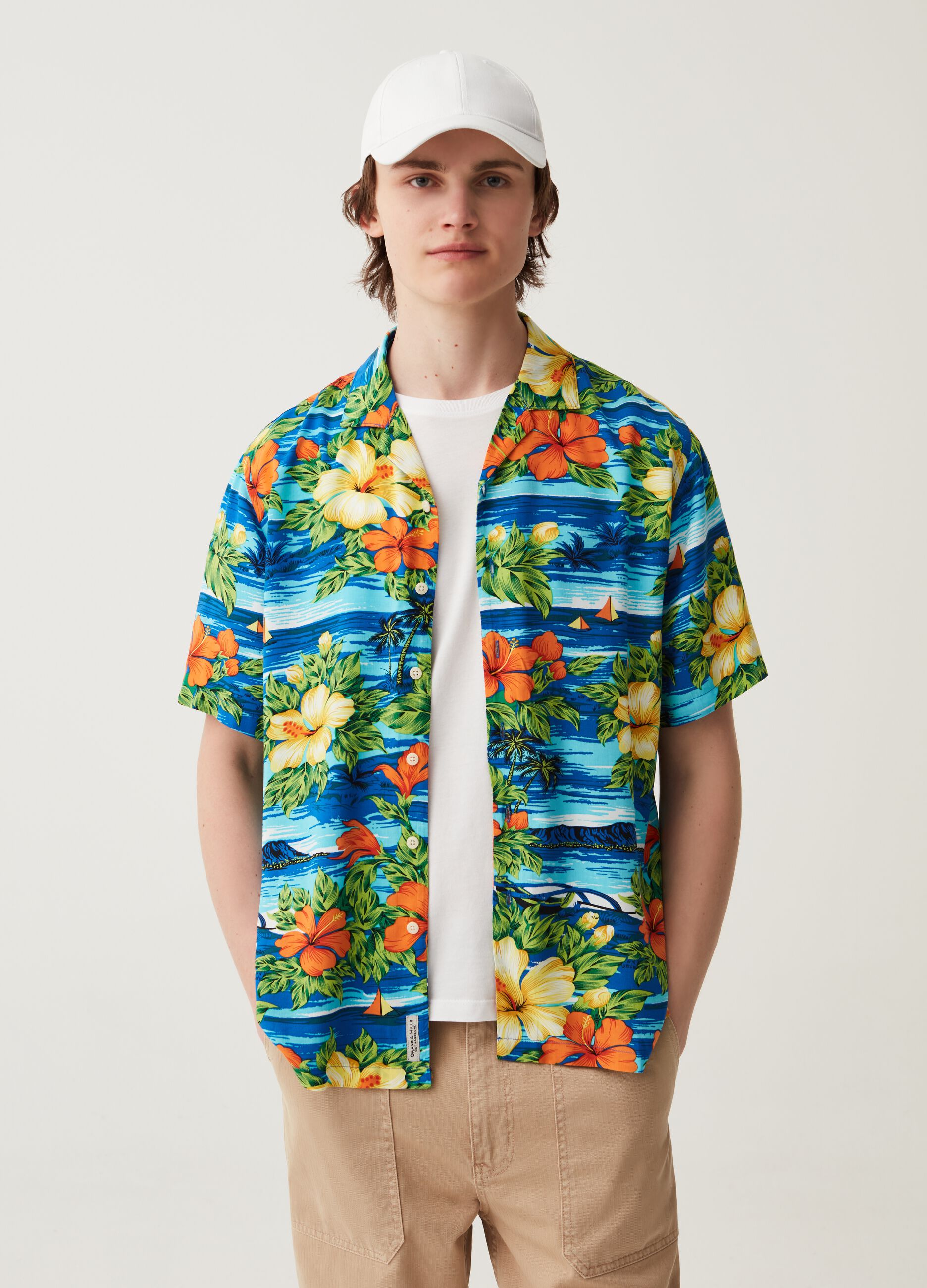 Camicia oversize in viscosa sostenibile Grand&Hills_0