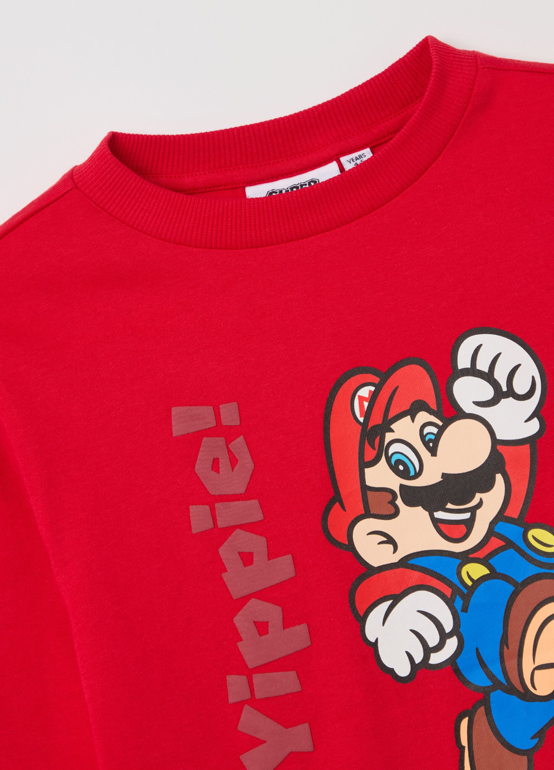 Long-sleeved T-shirt with Super Mario™ print