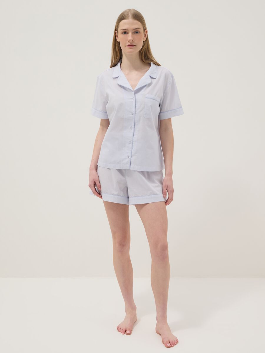 White pure cotton comfort-fit pyjamas_0