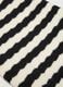 Girls' Black and White Striped Scarf_2