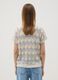 Beige stretch cotton T-shirt with openwork detailing_3