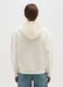 White regular fit cotton blend sweatshirt with Disney print_2