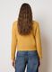 Yellow regular fit sweater with round neckline_2